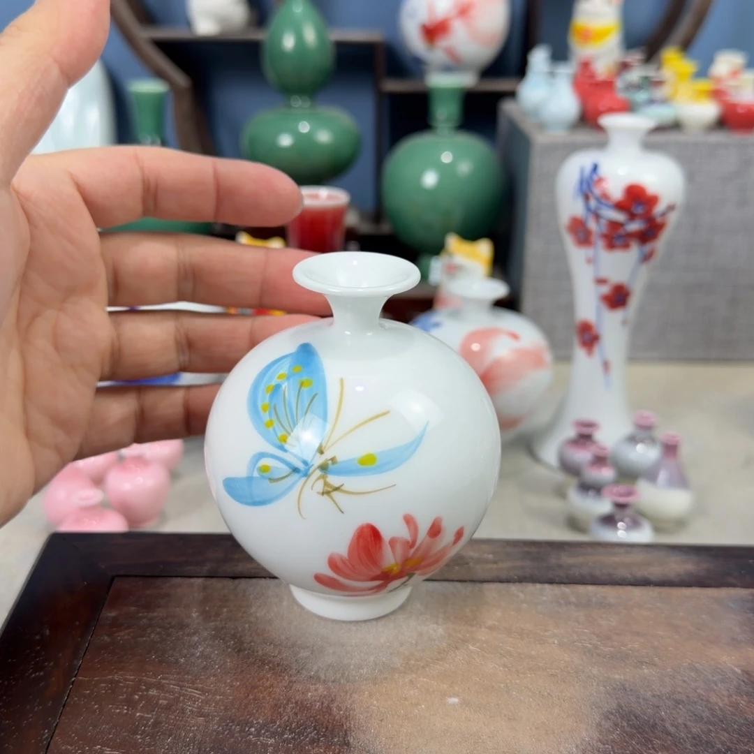 陶瓷手工小花器摆件