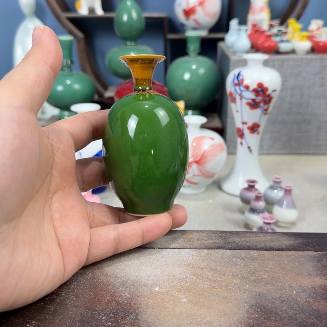 陶瓷手工小花器摆件