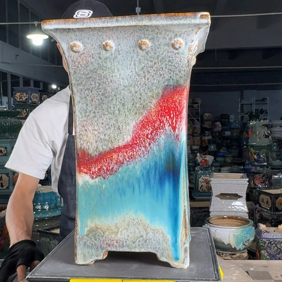 一风堂石湾花盆 内22高40