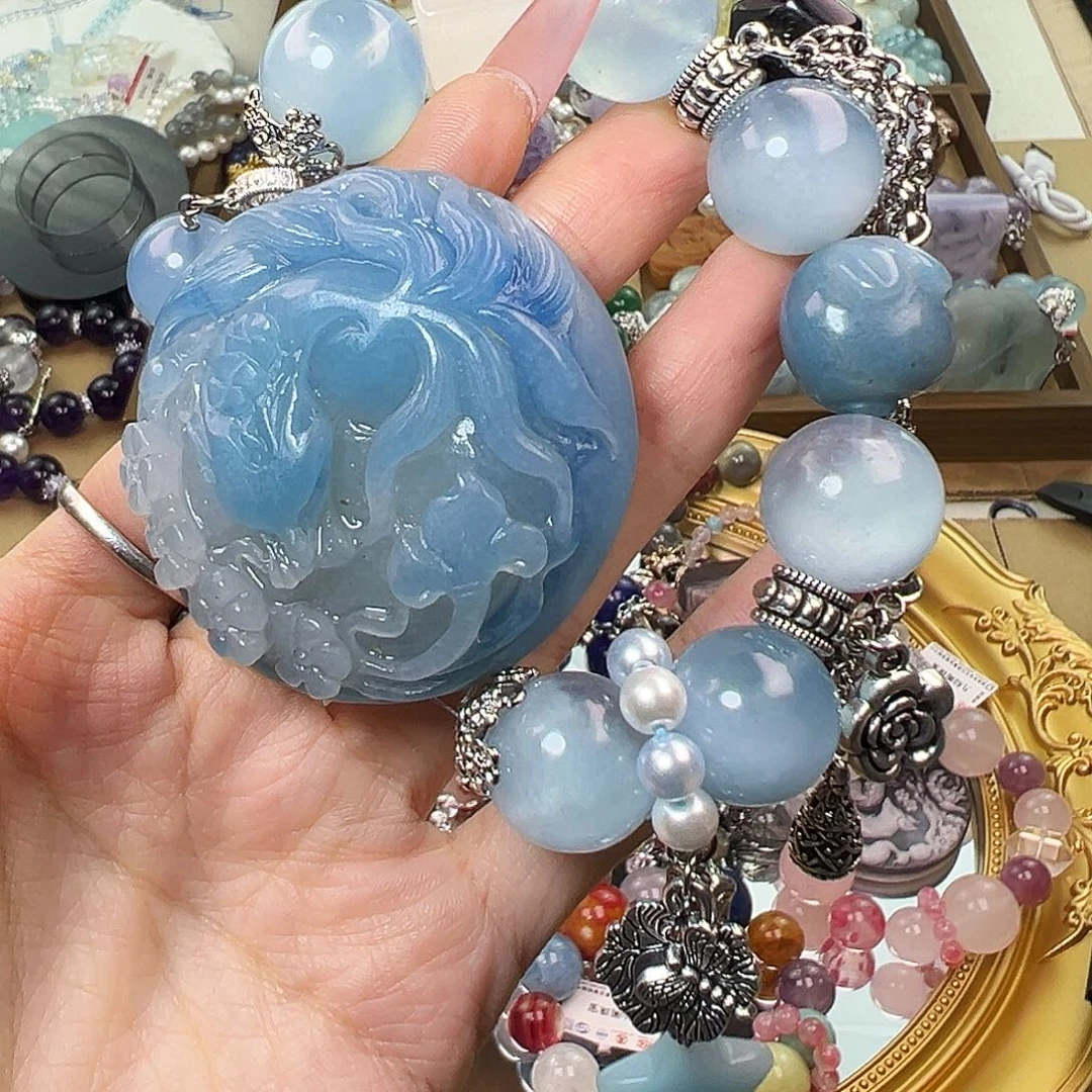 点***麻合金手串水晶水晶