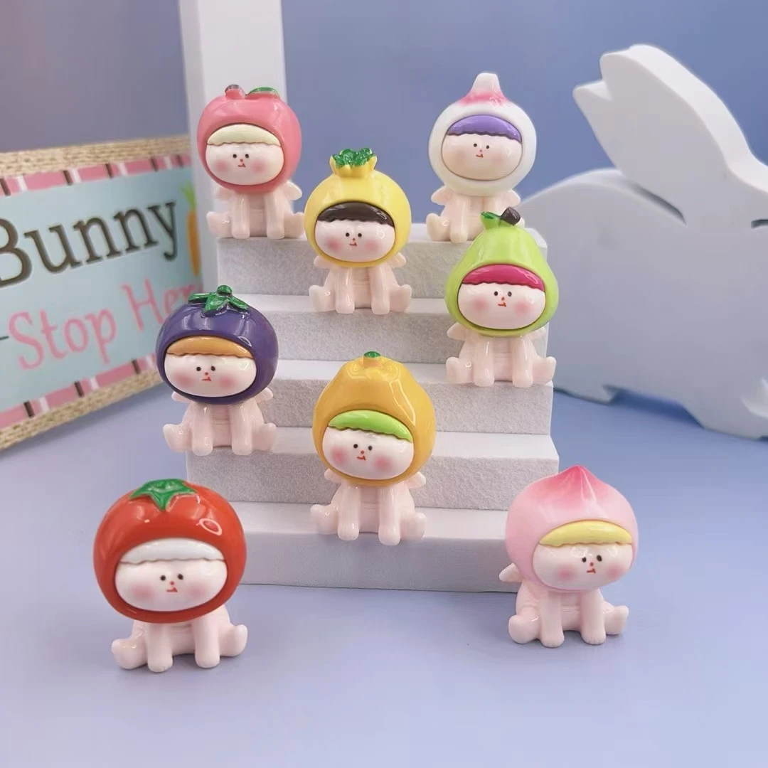 【许愿+对对碰+九宫格】新款天使水果李四可爱摆件