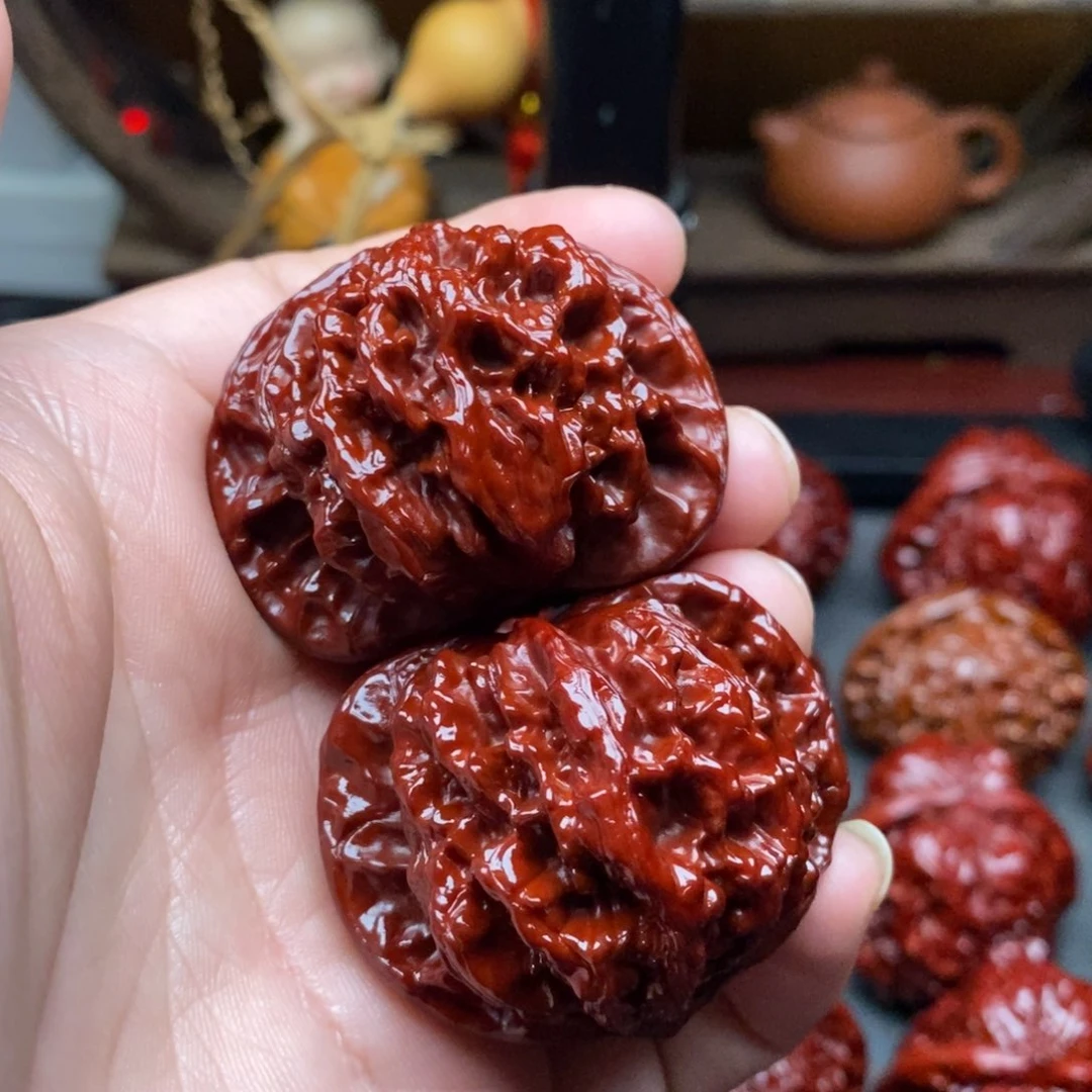 吊坠文玩核桃44虎头