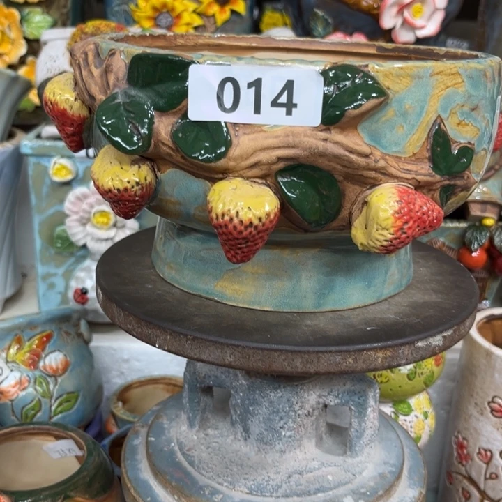 紫砂花盆粗陶材质多肉花盆