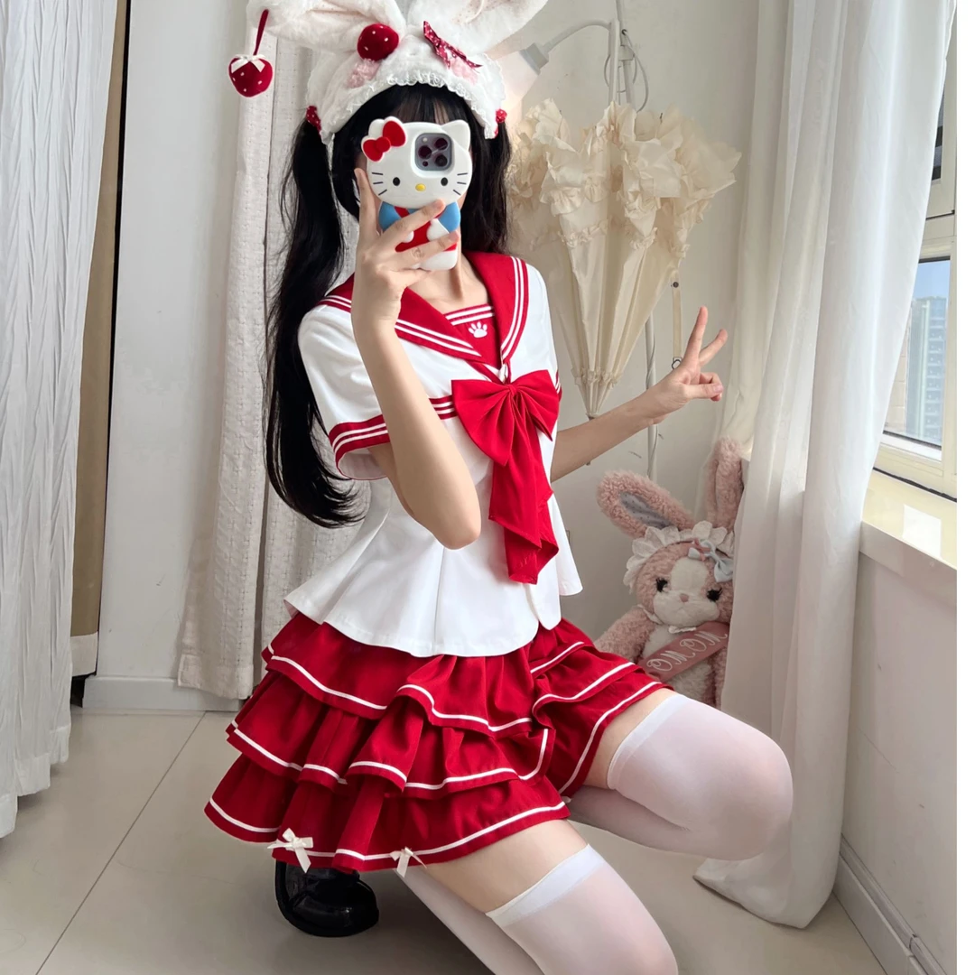 妙也可原创jk制服萌兔款恋语系水手服短袖学院风日系校供感校服女