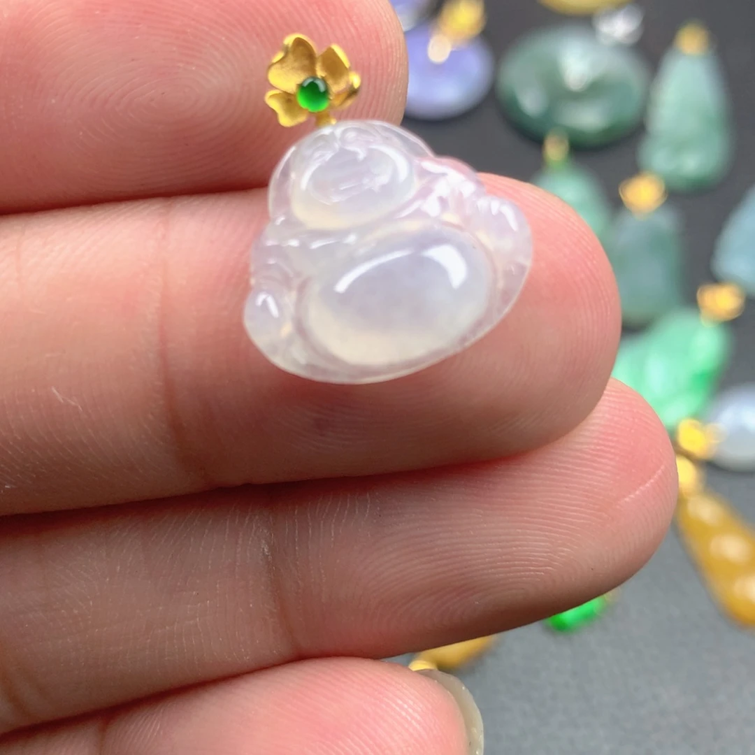 【闪购商品】颈饰18K金镶嵌翡翠翡翠