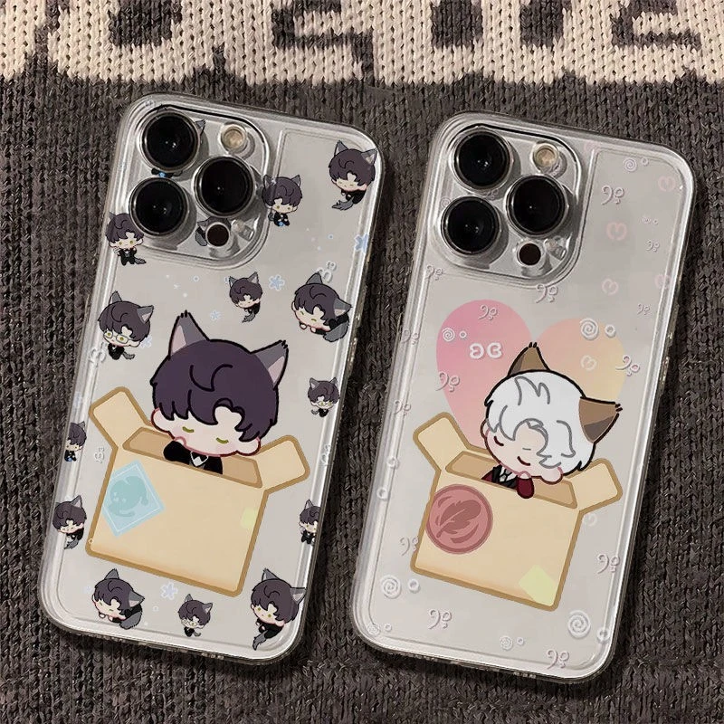 Q版黎深秦彻太空手机壳适用于苹果16透明iphone14保护壳1512