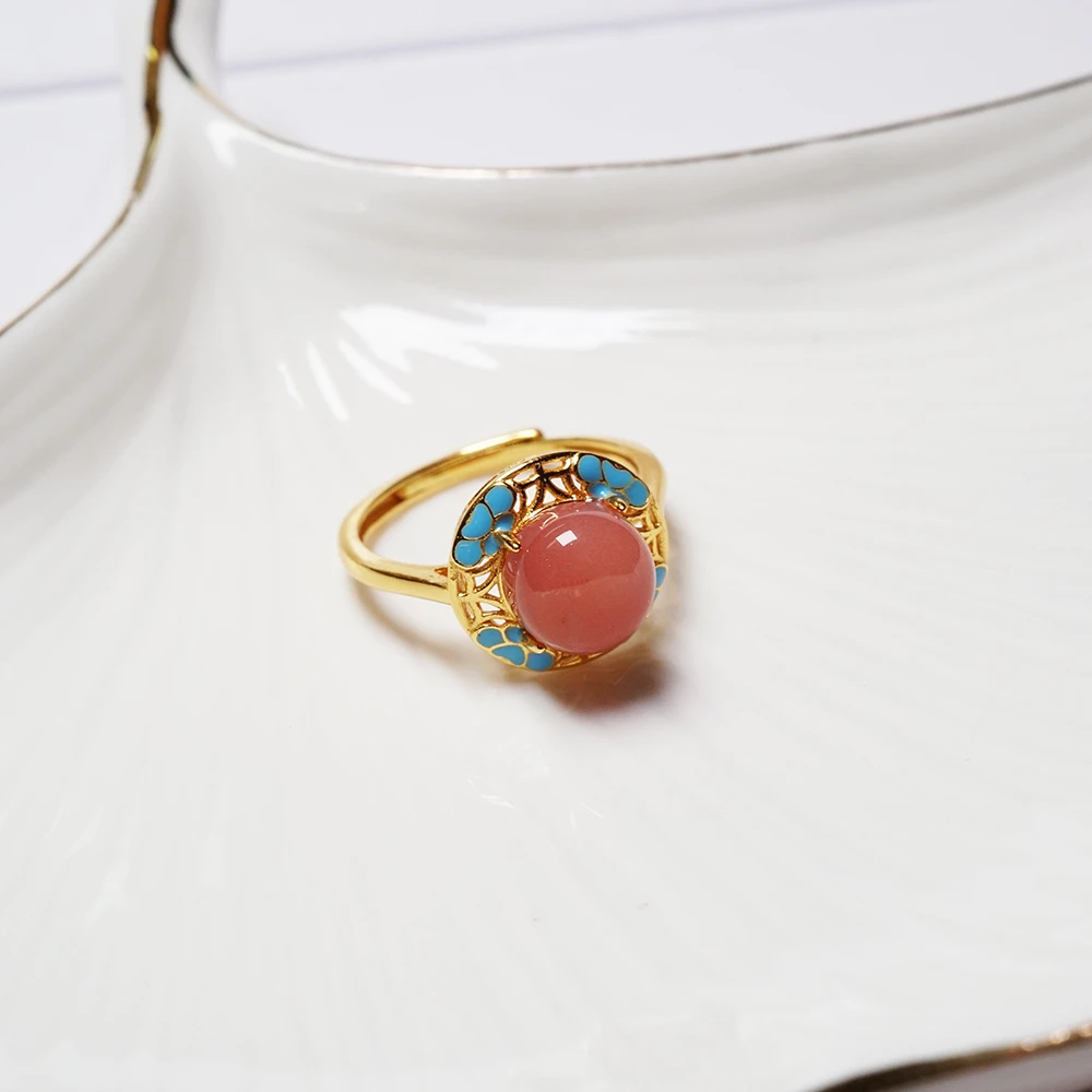 【松岗遇丽珠宝】盐源戒指 时尚百搭 多样性发一件