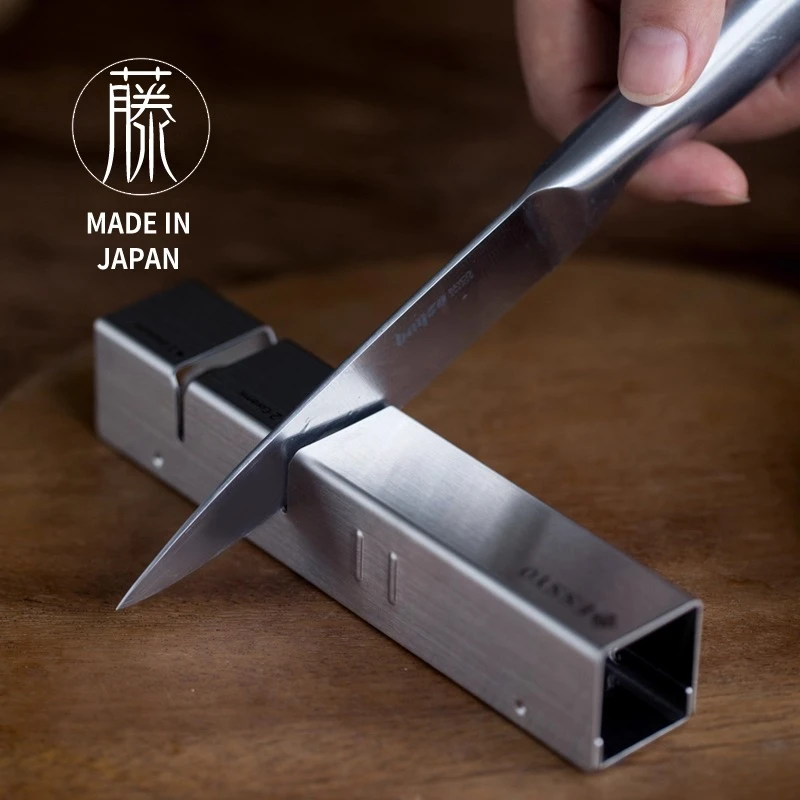 真正砥石轮，锋利护刀。日本进口下村磨刀器快速磨刀神器厨房家用