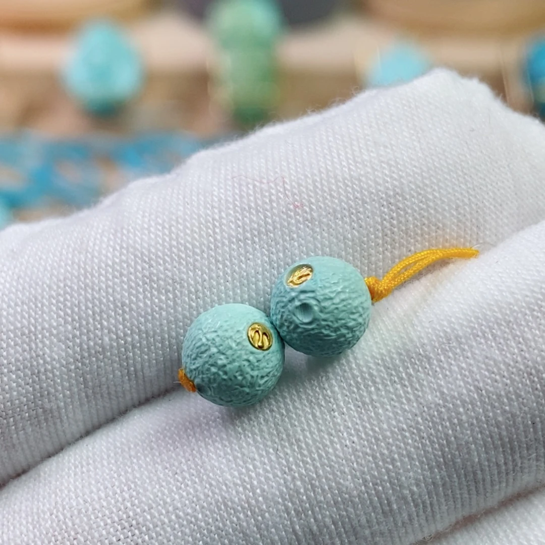 绿松石未镶嵌珠宝奇石7.5mm