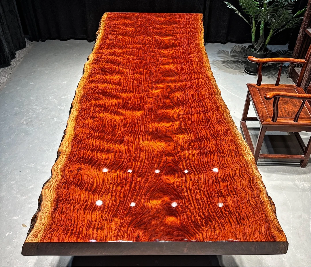 水波圈纹巴花大板 276*109*10.2