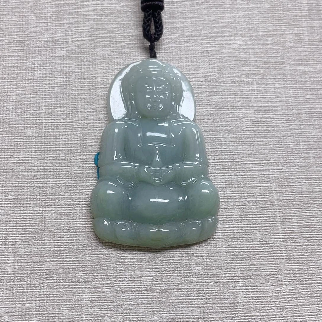 颈饰未镶嵌翡翠大正装观音