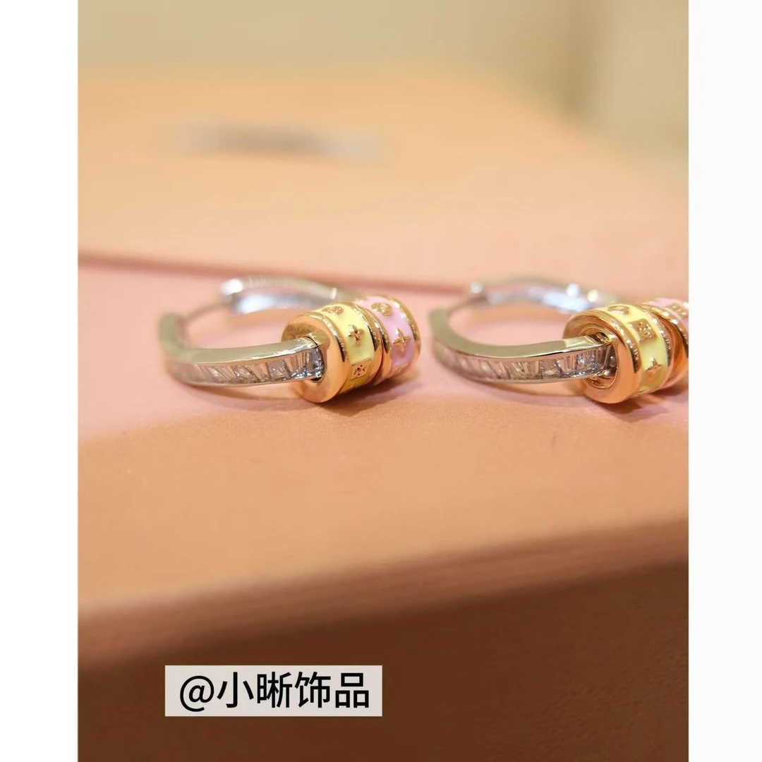 铜合金锆石耳饰 小众设计百搭耳饰46672