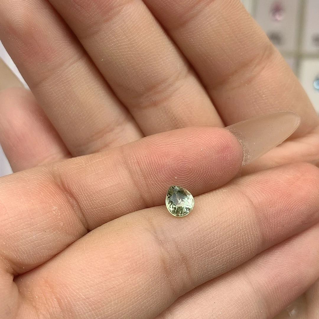 碧玺珠宝奇石未镶嵌天然薄荷绿碧玺裸石