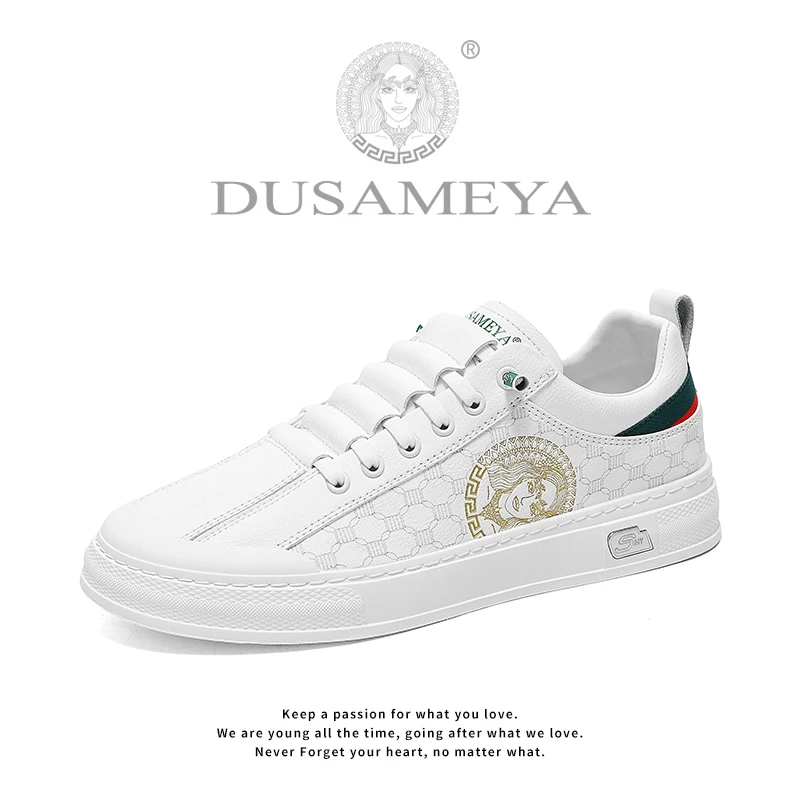DUSAMEYA/杜莎米娅秋季新款港风时尚休闲百搭透气低帮轻奢小板鞋