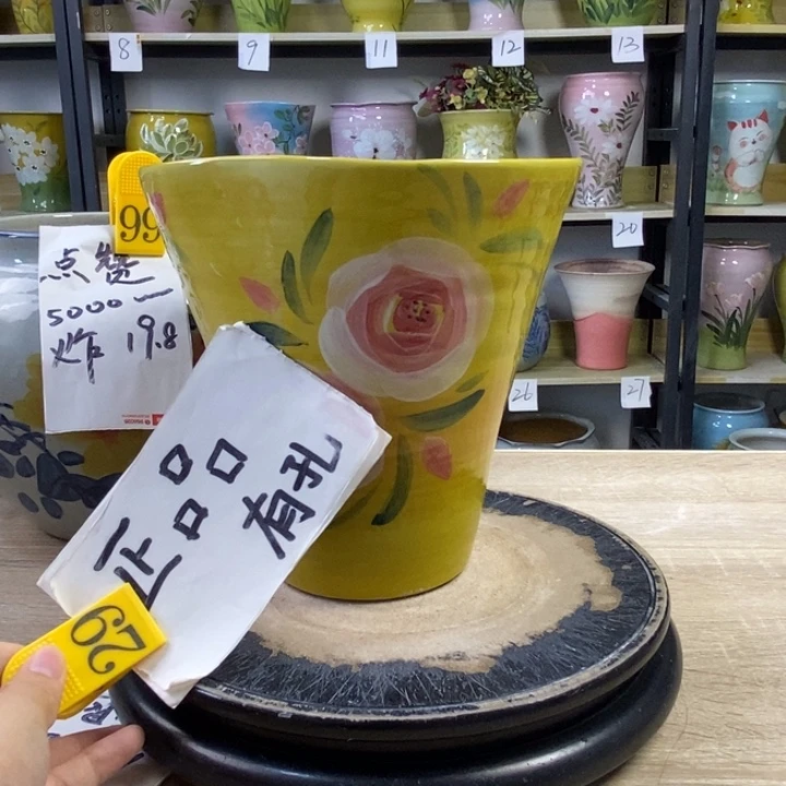 景德镇高温陶瓷花盆