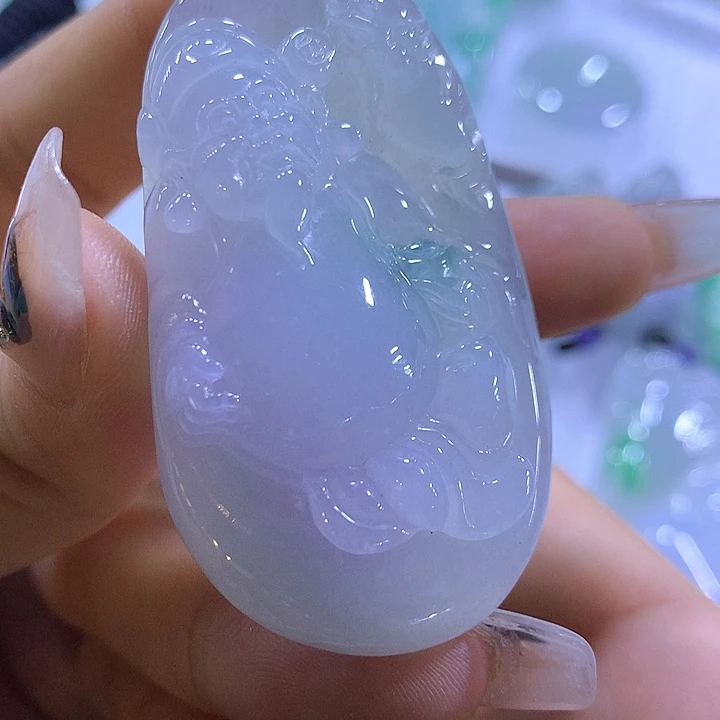 颈饰未镶嵌翡翠天然翡翠A货吊坠
