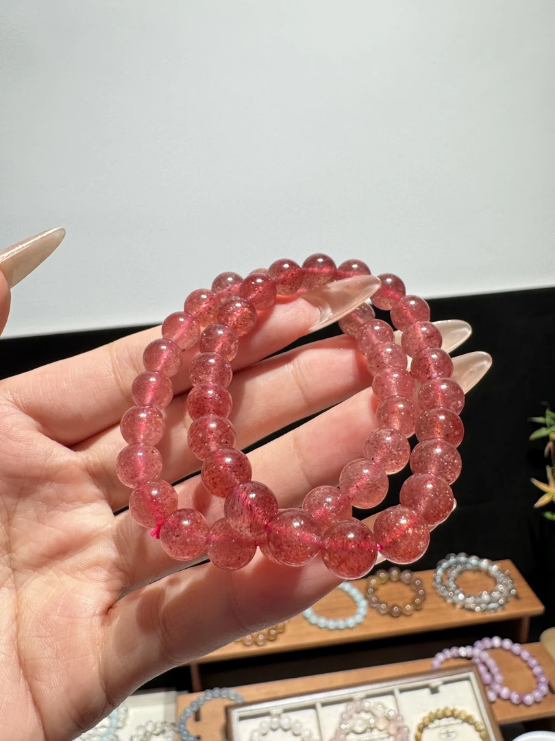 超漏草莓晶 天然水晶