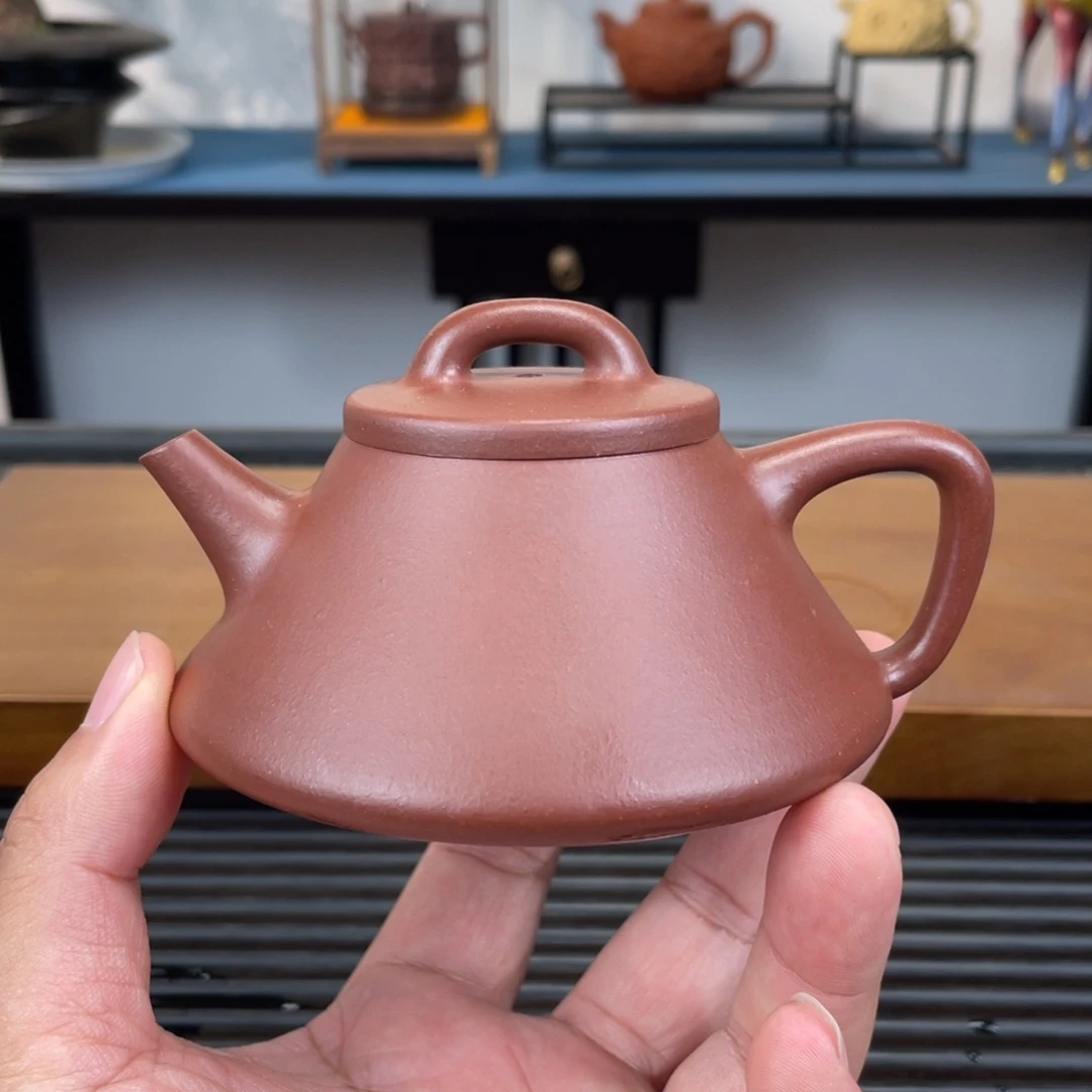 紫砂茶壶紫泥纳瓢180cc