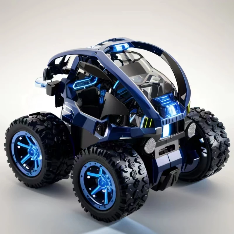 【新款哟~】四驱特技越野车翻斗车玩具车3-6迷你旋转耐摔儿童惯性