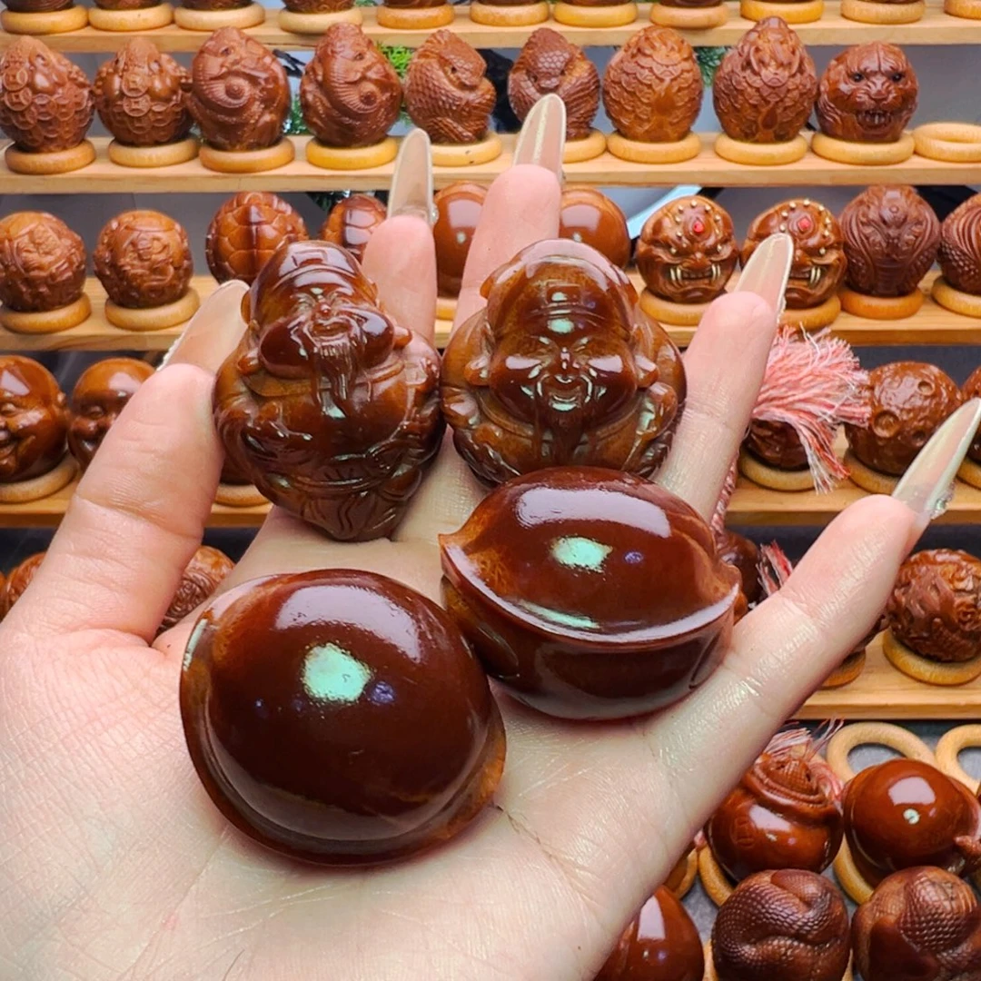 沧***痕橄榄核手串/手链财神➕元宝