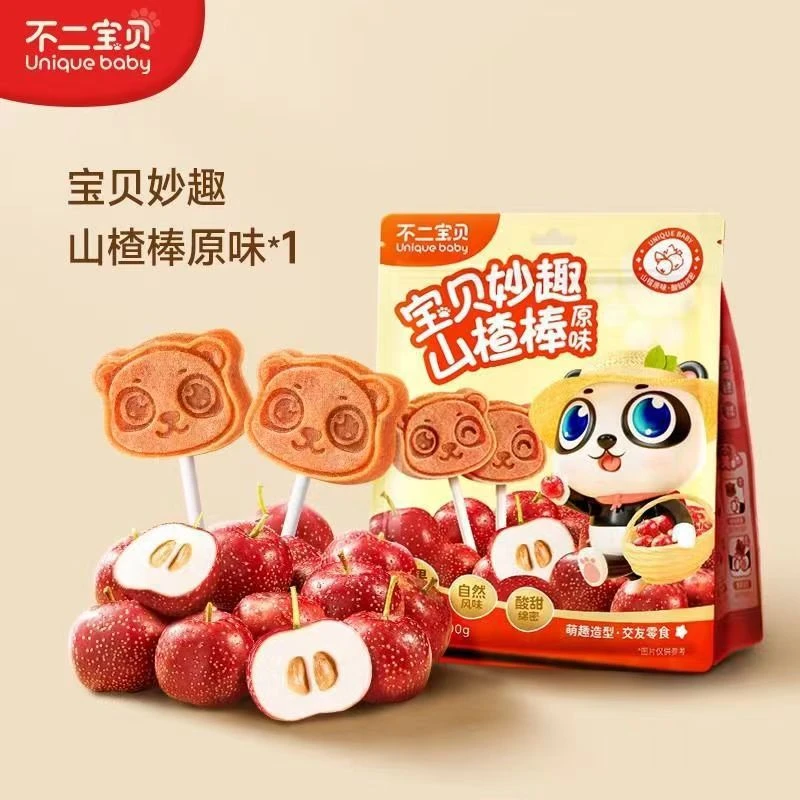 不二宝贝妙趣山楂棒山楂零食100g原果打浆酸甜自然风味宝宝零食