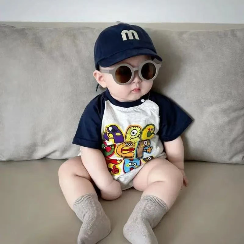 爬服儿童女童婴儿男童幼儿宝宝半袖卡通儿童女童婴儿男童幼儿宝宝