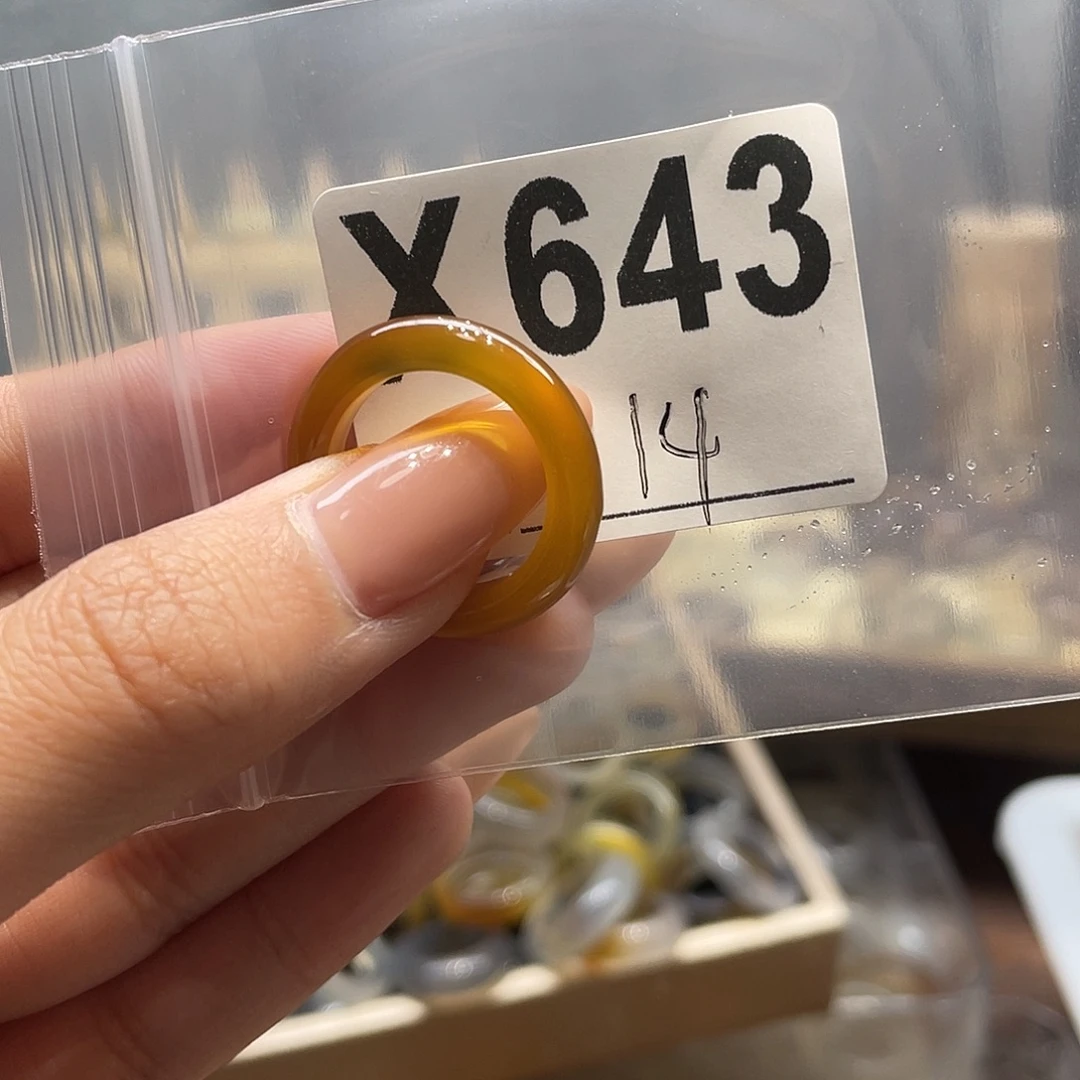 玛瑙/玉髓未镶嵌戒指643