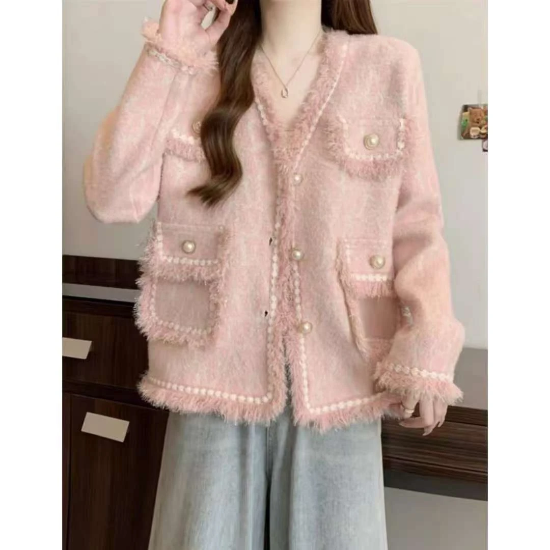 （慧慧好运来）编码600-699集合秋冬新款宽松休闲毛针织衫外套上衣