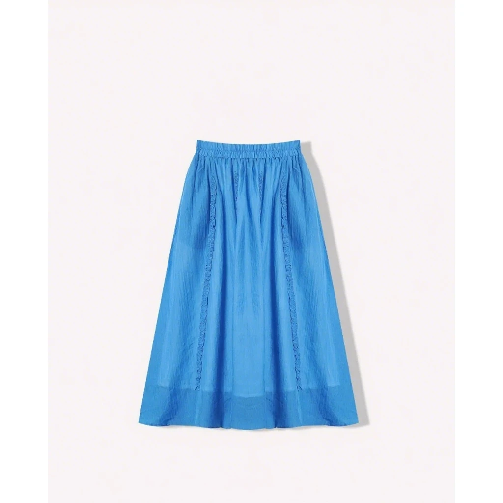 【调色板】 2025夏季显瘦大摆高腰半身裙时尚气质百搭温婉大方女裙