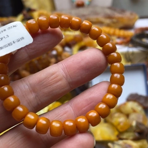 未镶嵌蜜蜡手串手串