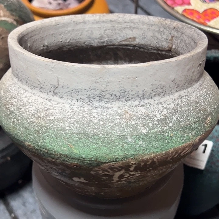 粗陶盆默认打孔高13口16