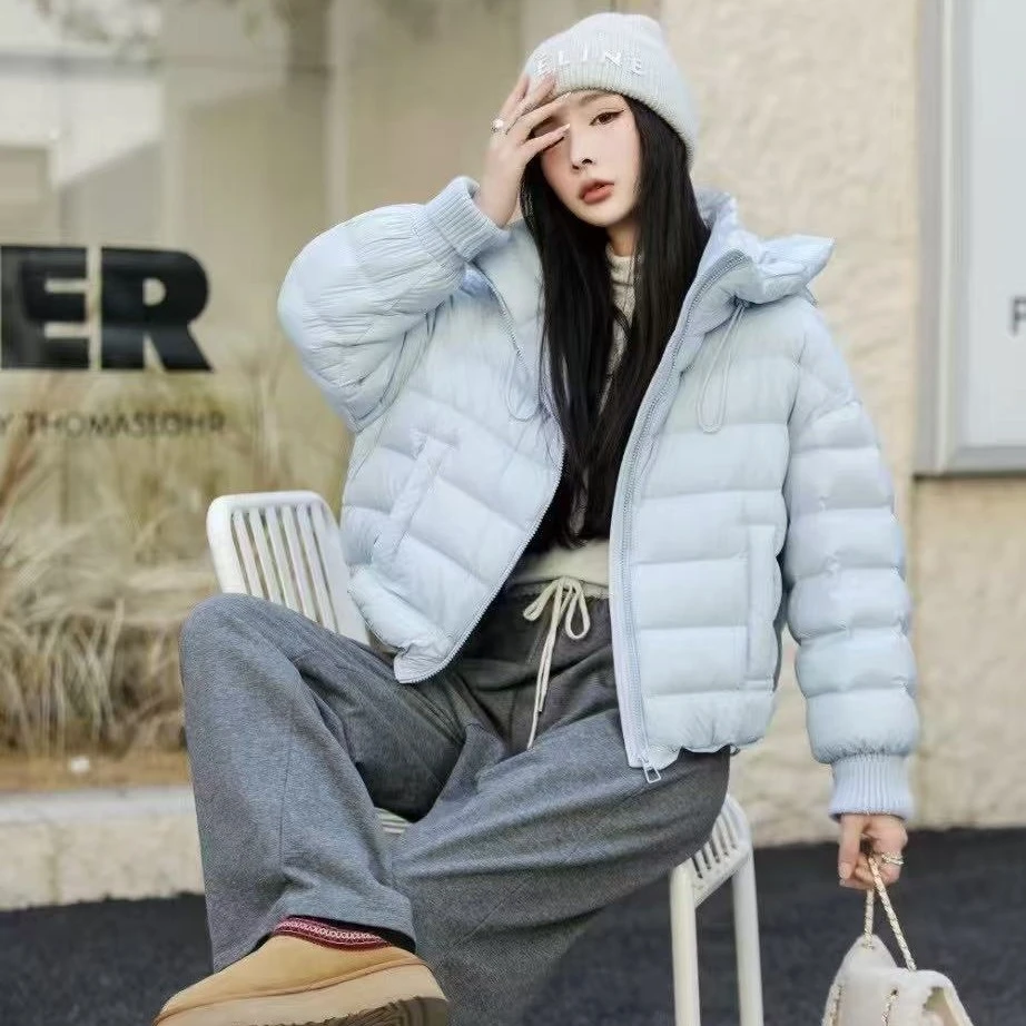 花苞帽短款女连帽外套冬季排骨泡芙款276