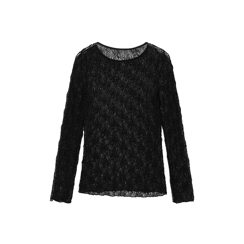 【达人专属】优雅浪漫蕾丝小衫W5020
