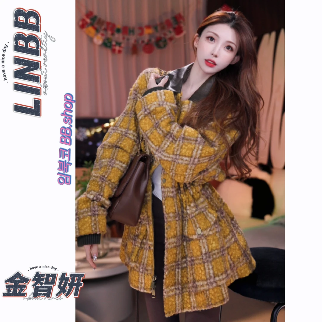 Linbb·450-500秋冬新款温柔气质甜糯毛衣上衣外套