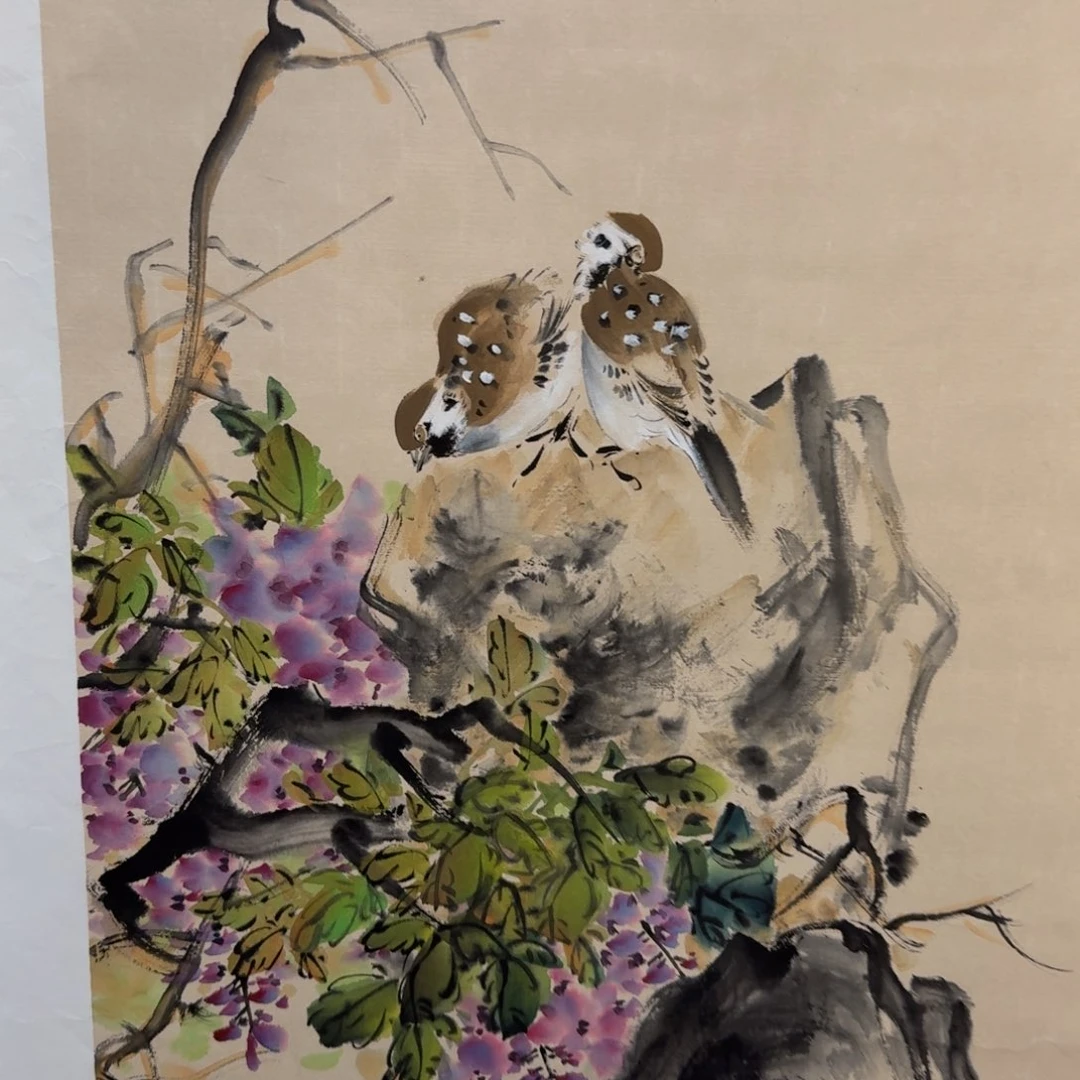 国画国画作品山水花鸟纯手绘