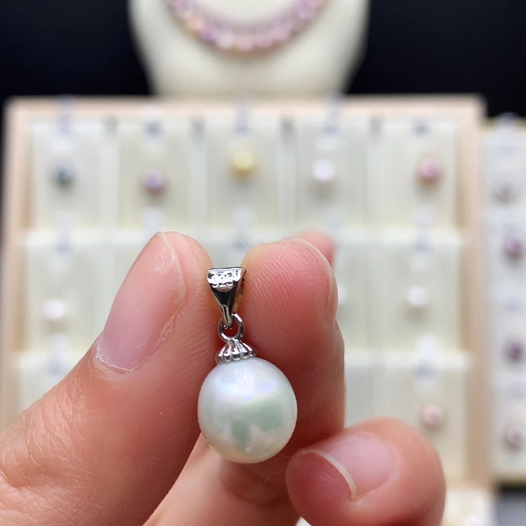 吊坠(不含链)淡水珍珠合金