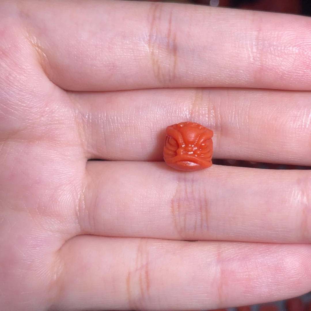 南红玛瑙未镶嵌醒狮9mm+