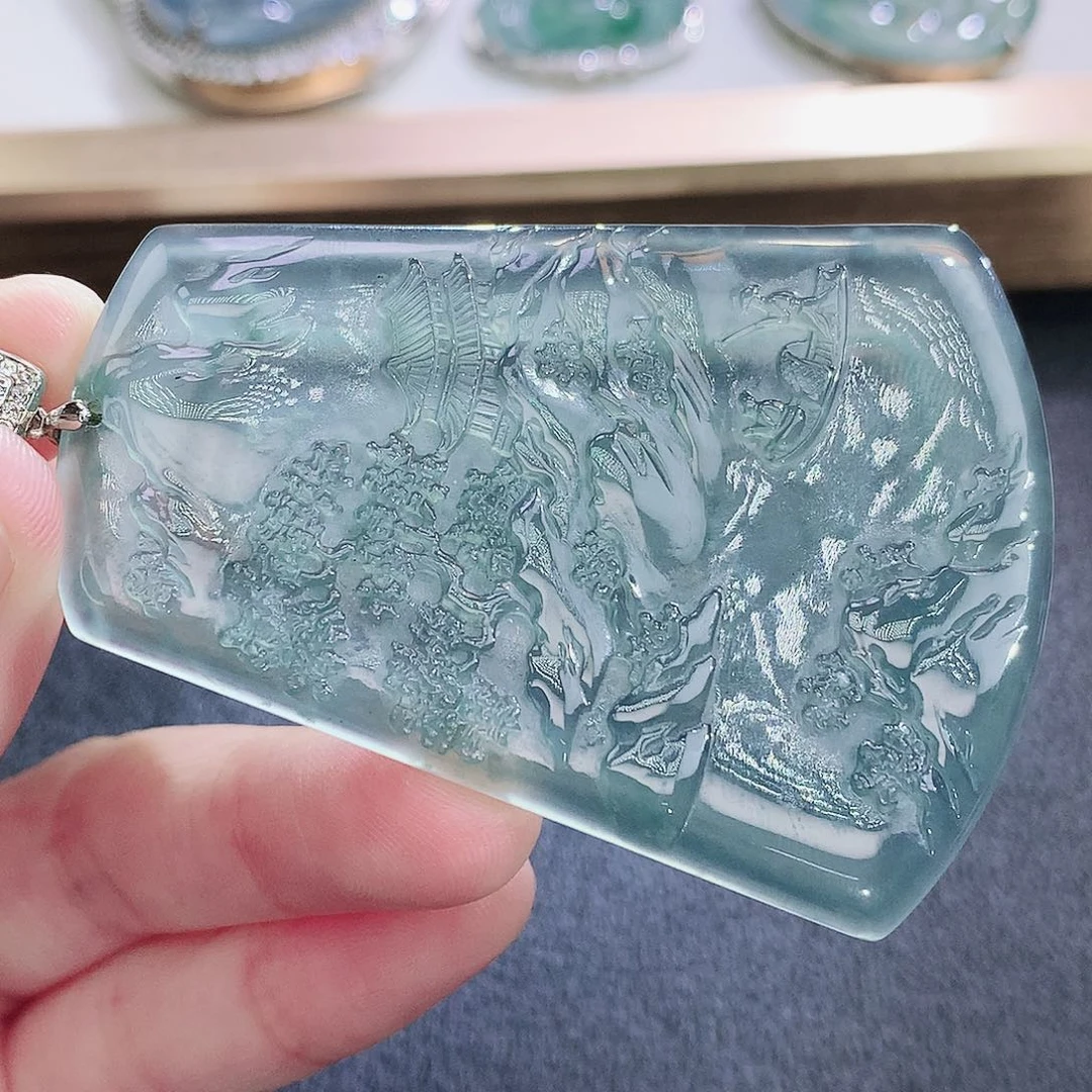 翡翠未镶嵌颈饰翡翠
