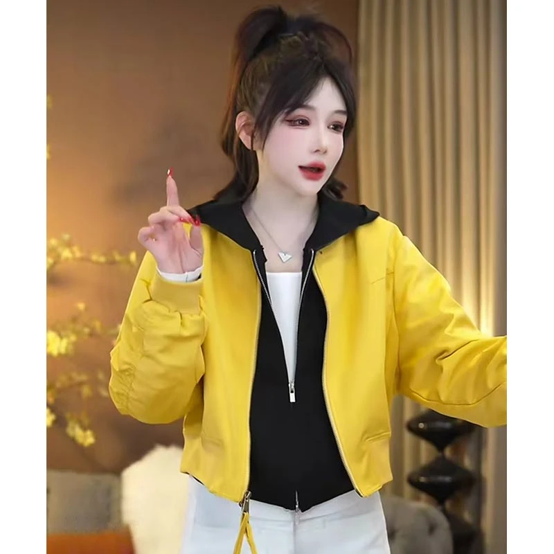 2025年春秋季新款韩版时尚纯色设计感外套女小个子洋气百搭上衣潮