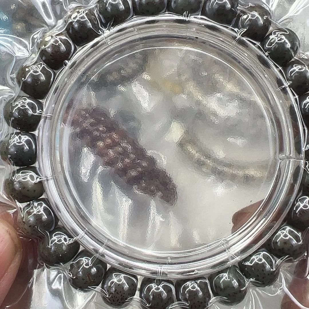 手串星月菩提19高端变态绿石玉星月菩提苹果10左右