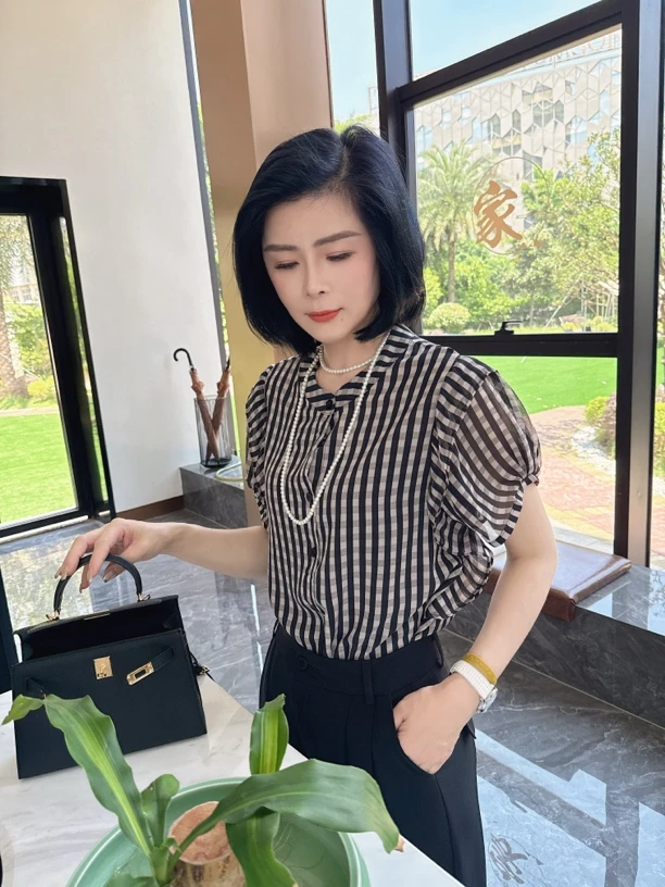 【娟子】港风复古轻熟法式高级感小众衬衫