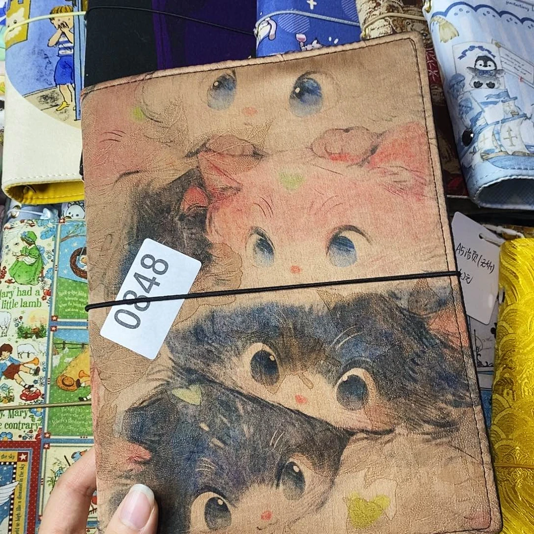 织绣香云纱A5活页送纸0848