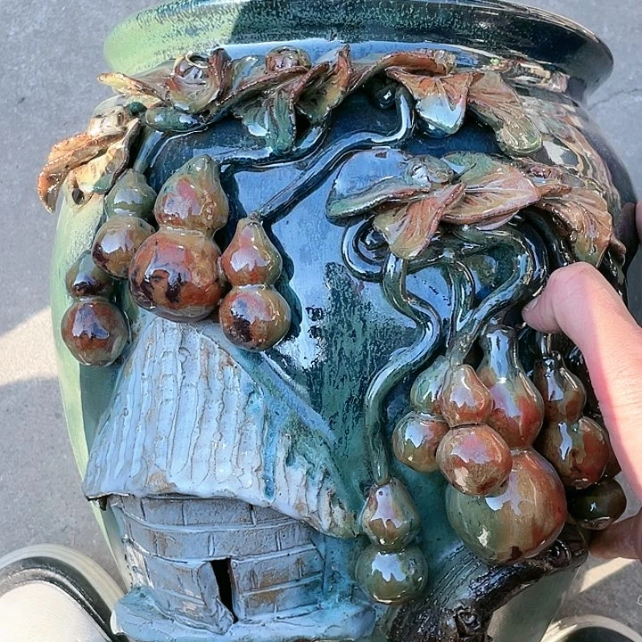 紫砂花盆瑕疵25.31花盆