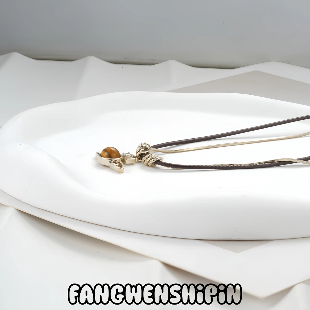 铜合金皮质项链 项链4519（62+6cm)