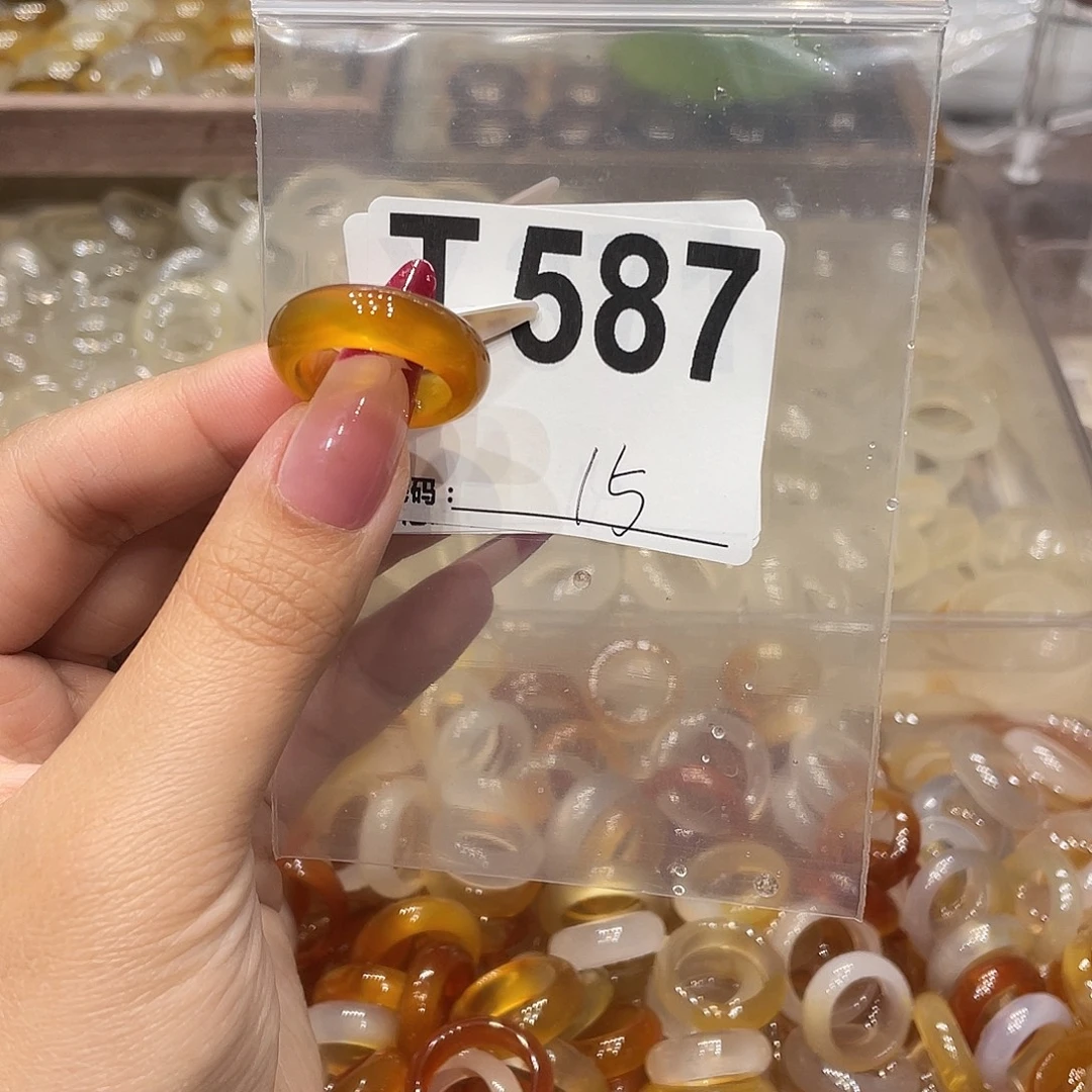 玛瑙/玉髓未镶嵌戒指587