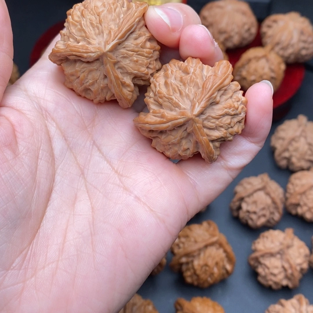 福利文玩核桃盘山三棱全品36