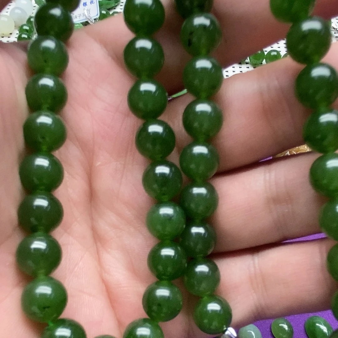 和田玉（碧玉）未镶嵌项链