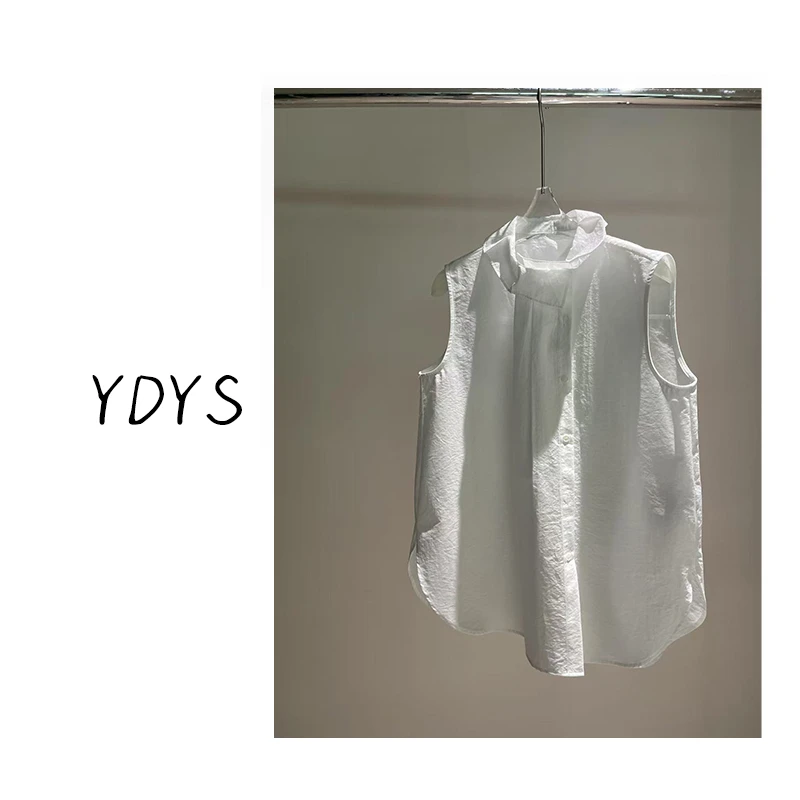 【YDYS】25K00269 2025新款时尚气质小众无袖衬衫