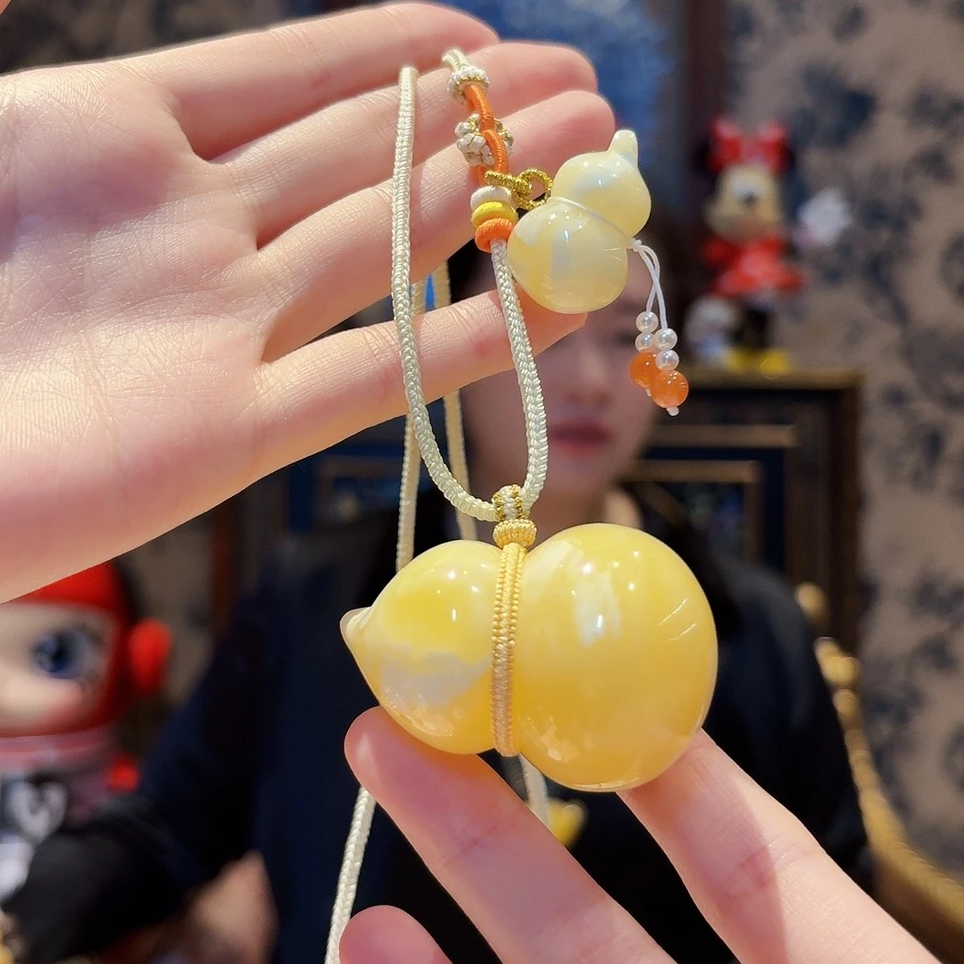 蜜蜡未镶嵌颈饰颈饰