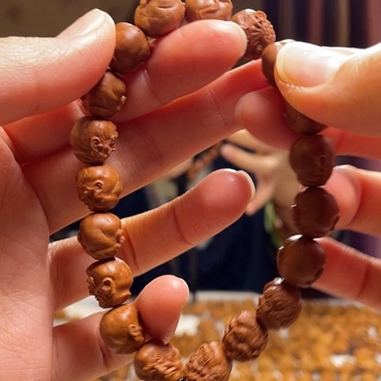 橄榄核手串/手链龙纹桃核